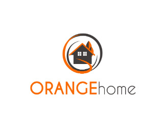 Projekt graficzny logo dla firmy online orange home